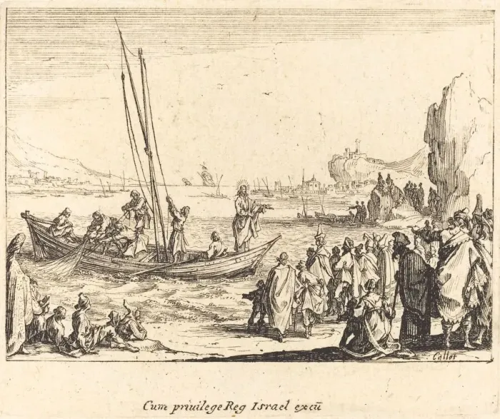 Framed Print : Fisher of Men, 1635. Creator: Jacques Callot Framed Print : Fisher of Men, 1635. Creator: Jacques Callot