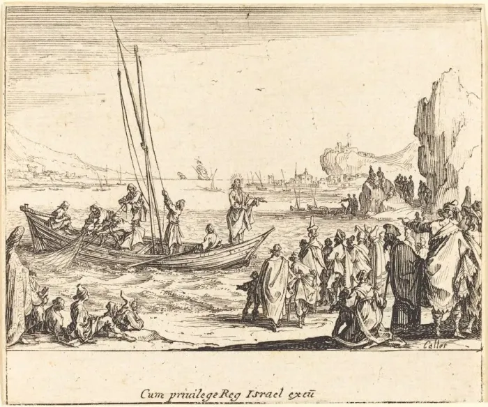 Framed Print : Fisher of Men, 1635. Creator: Jacques Callot Framed Print : Fisher of Men, 1635. Creator: Jacques Callot
