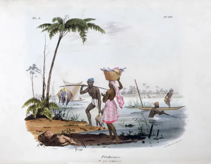 Framed Print : Fisherman, 1828. Artist: Jean Henri Marlet Framed Print : Fisherman, 1828. Artist: Jean Henri Marlet
