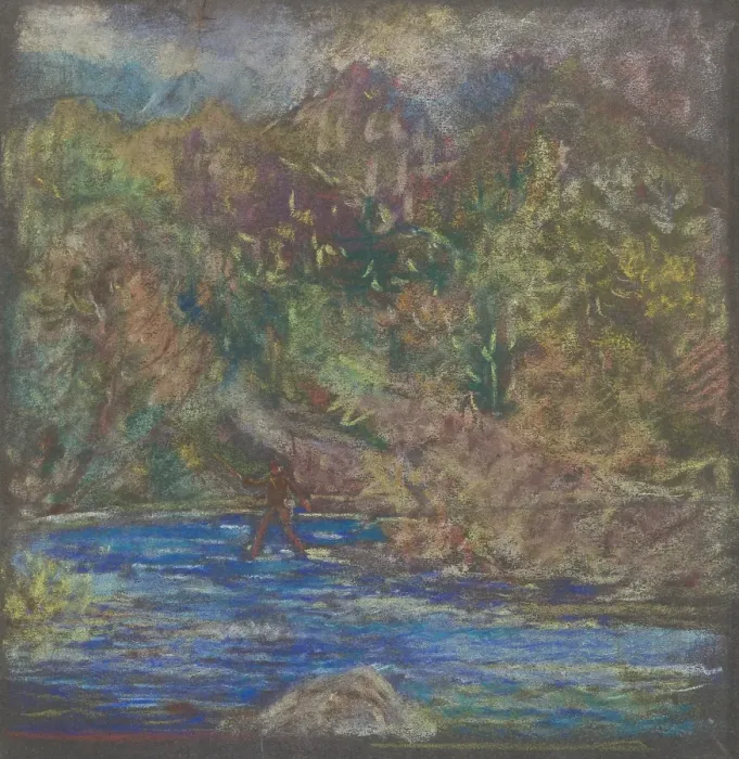 Framed Print : Fisherman, 1940-1944. Creator: Arnold Peter Weisz-Kubincan Framed Print : Fisherman, 1940-1944. Creator: Arnold Peter Weisz-Kubincan