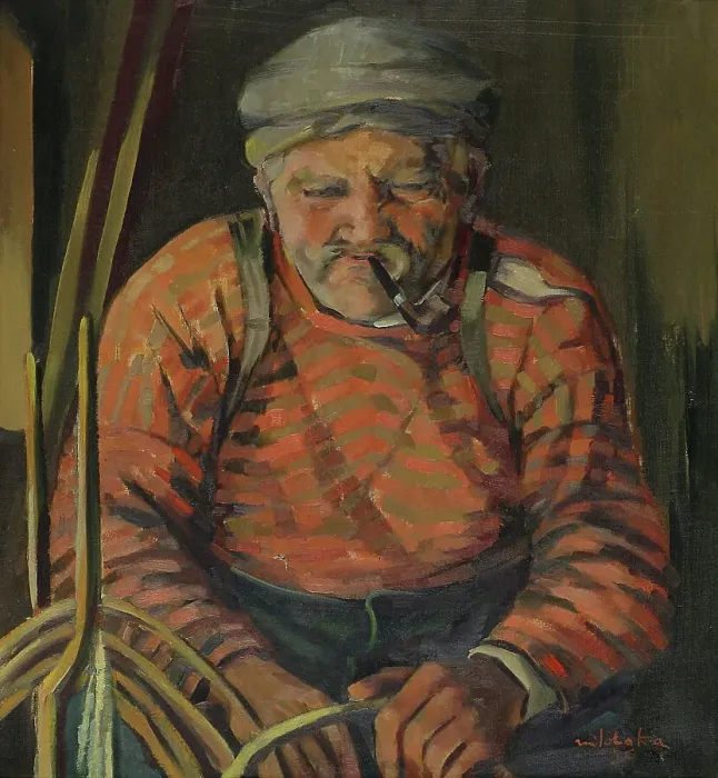 Framed Print : Fisherman from Åland, 1936. Creator: Niilo Latva Framed Print : Fisherman from Åland, 1936. Creator: Niilo Latva