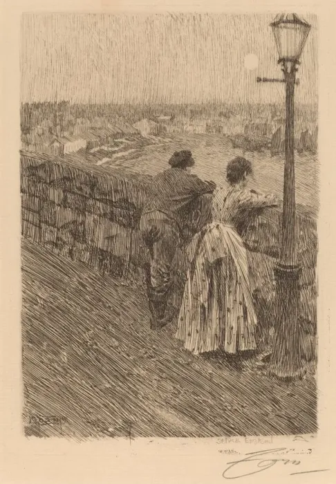 Framed Print : Fisherman at Saint Ives, 1891. Creator: Anders Leonard Zorn Framed Print : Fisherman at Saint Ives, 1891. Creator: Anders Leonard Zorn