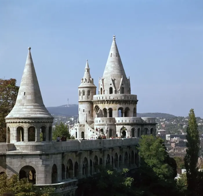 Framed Print : The Fishermans Bastion on Castle Hill in Budapest Framed Print : The Fishermans Bastion on Castle Hill in Budapest