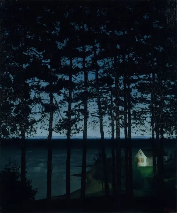 Framed Print : Fishermans Cottage, 1906. Creator: Harald Sohlberg Framed Print : Fishermans Cottage, 1906. Creator: Harald Sohlberg