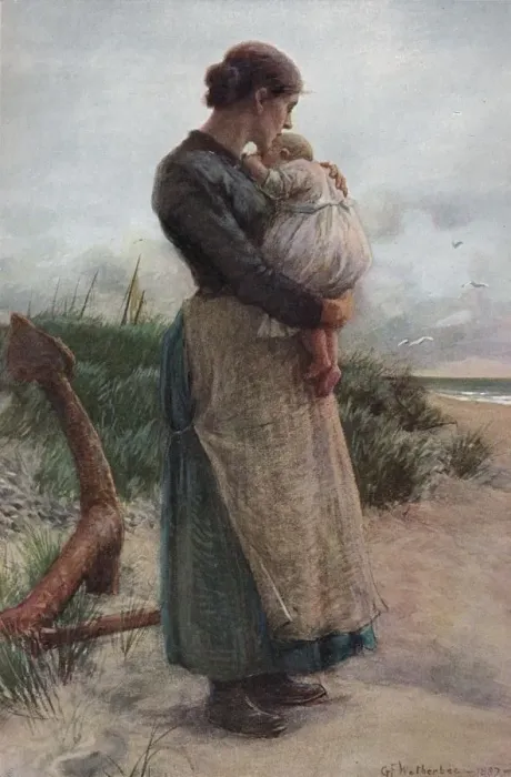 Framed Print : A Fishermans Treasure, c1870-1906, (1906). Creator: George Faulkner Wetherbee