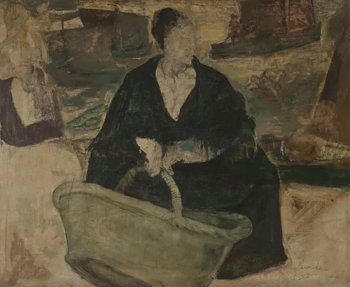 Framed Print : Fisherman's Wife, 1920. Creator: Constant Permeke Framed Print : Fisherman's Wife, 1920. Creator: Constant Permeke