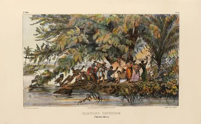 Framed Print : Fishermen of Ilhéus. From Voyage pittoresque dans le Brésil, 1835. Creator: Rugendas, Johann Moritz (1802-1858). Fishermen of Ilhéus. From Voyage pittoresque dans le Brésil, 1835 Framed Print : Fishermen of Ilhéus. From Voyage pittoresque dans le Brésil, 1835. Creator: Rugendas, Johann Moritz (1802-1858). Fishermen of Ilhéus. From Voyage pittoresque dans le Brésil, 1835