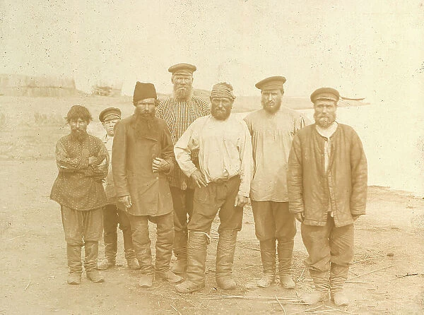 Fishermen on the Lake Zaisan, 1909. Creator: Nikolai Georgievich Katanaev