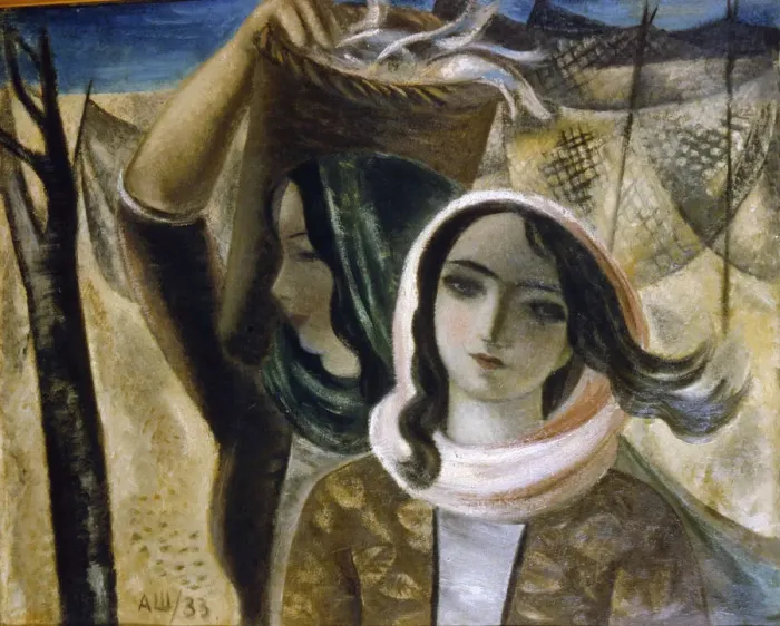 Framed Print : Fisherwomen, 1933. Artist: Aleksandr Shevchenko Framed Print : Fisherwomen, 1933. Artist: Aleksandr Shevchenko
