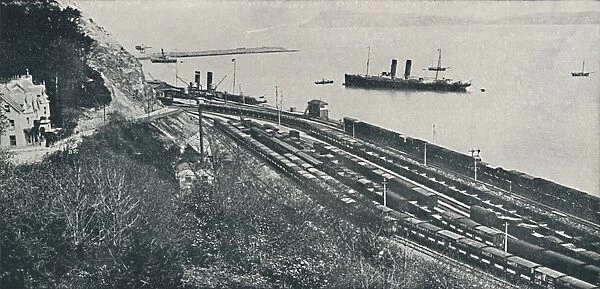 Fishguard Harbour, 1910. Artist: Great Western Railway Co