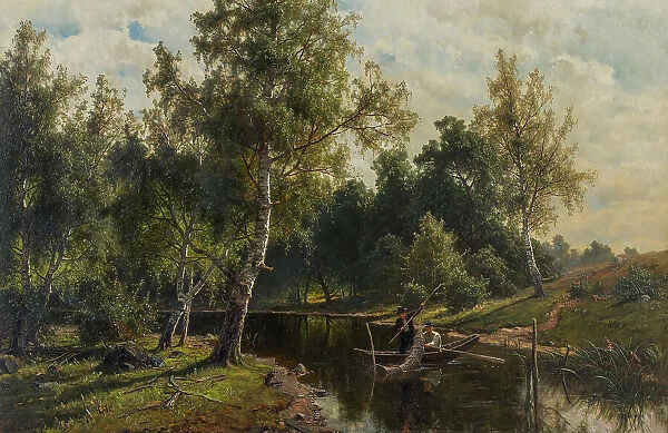 Fishing, 1879. Creator: Johan Edvard Bergh
