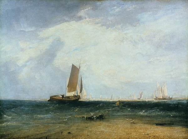 Fishing upon the Blythe Sand, Tide Setting in, 1809. Artist: JMW Turner