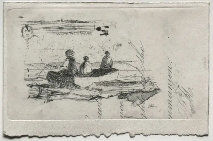Framed Print : Fishing. Creator: Sion Longley Wenban (American, 1848-1897) Framed Print : Fishing. Creator: Sion Longley Wenban (American, 1848-1897)