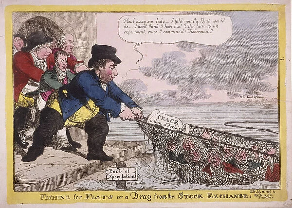 Fishing for Flats or a Drag from the Stock Exchange, 1806