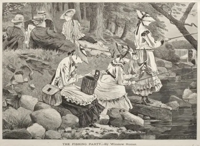 Framed Print : The Fishing Party, 1869. Creator: Winslow Homer (American, 1836-1910) Framed Print : The Fishing Party, 1869. Creator: Winslow Homer (American, 1836-1910)