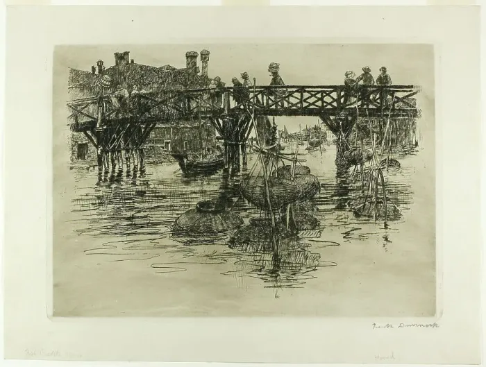 Framed Print : Fishing Quarter, Venice, 1883. Creator: Frank Duveneck Framed Print : Fishing Quarter, Venice, 1883. Creator: Frank Duveneck