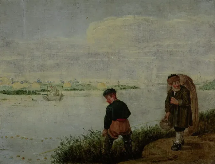 Framed Print : Fishing Scene, 1625-1635. Creator: Arent Arentsz Framed Print : Fishing Scene, 1625-1635. Creator: Arent Arentsz