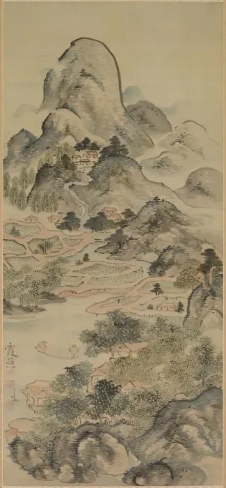 Framed Print : Fishing in Springtime, 1700s. Creator: Ike Taiga (Japanese, 1723-1776) Framed Print : Fishing in Springtime, 1700s. Creator: Ike Taiga (Japanese, 1723-1776)