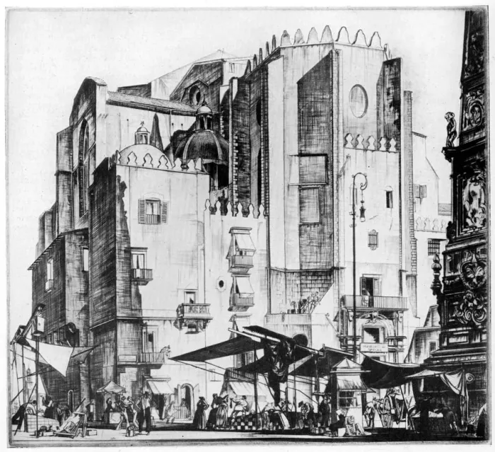 Framed Print : Fishmarket, Naples, 1929. Artist: G Wedgwood Framed Print : Fishmarket, Naples, 1929. Artist: G Wedgwood