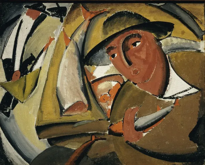 Framed Print : Fishmonger, 1911. Creator: Tatlin, Vladimir Evgraphovich (1885-1953) Framed Print : Fishmonger, 1911. Creator: Tatlin, Vladimir Evgraphovich (1885-1953)
