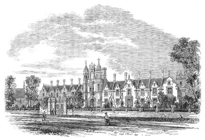Framed Print : The Fishmongers and Poulterers Institution at Wood Green, near Hornsey, 1862. Creator: Unknown Framed Print : The Fishmongers and Poulterers Institution at Wood Green, near Hornsey, 1862. Creator: Unknown