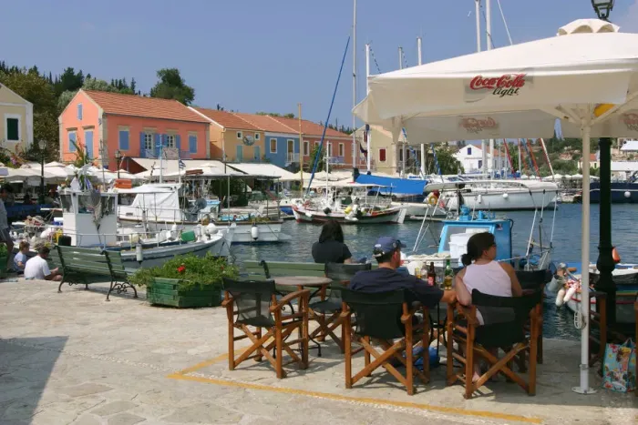 Framed Print : Fiskardo harbour, Kefalonia, Greece Framed Print : Fiskardo harbour, Kefalonia, Greece