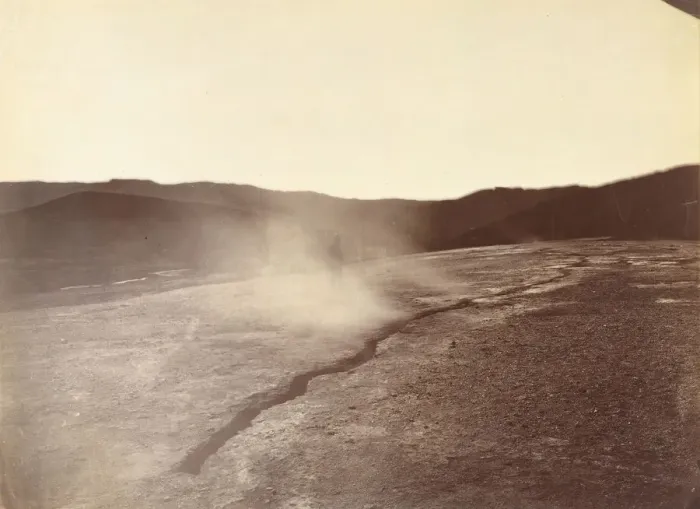 Framed Print : Fissure Vent at Steamboat Springs, Nevada, 1867. Creator: Tim O Sullivan Framed Print : Fissure Vent at Steamboat Springs, Nevada, 1867. Creator: Tim O Sullivan