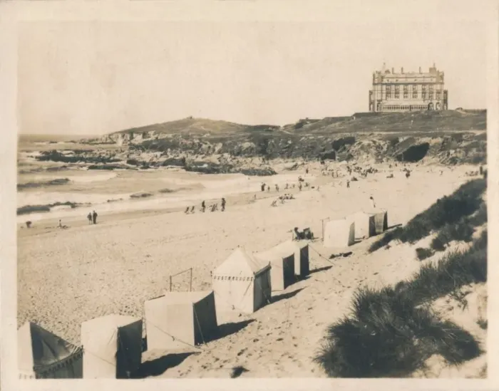 Framed Print : Fistral Beach - Newquay, 1927 Framed Print : Fistral Beach - Newquay, 1927