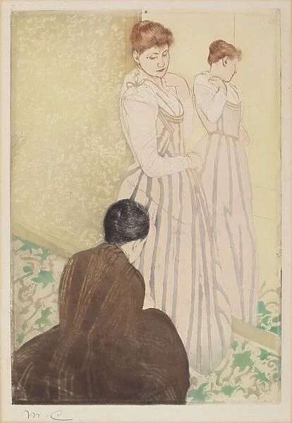 The Fitting, 1890-1891. Creator: Mary Cassatt