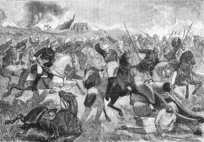 Framed Print : Fitzgeralds Charge, c1891. Creator: James Grant