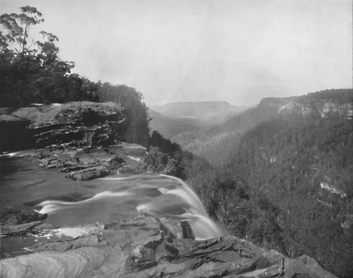 Framed Print : The Fitzroy Falls, 19th century Framed Print : The Fitzroy Falls, 19th century
