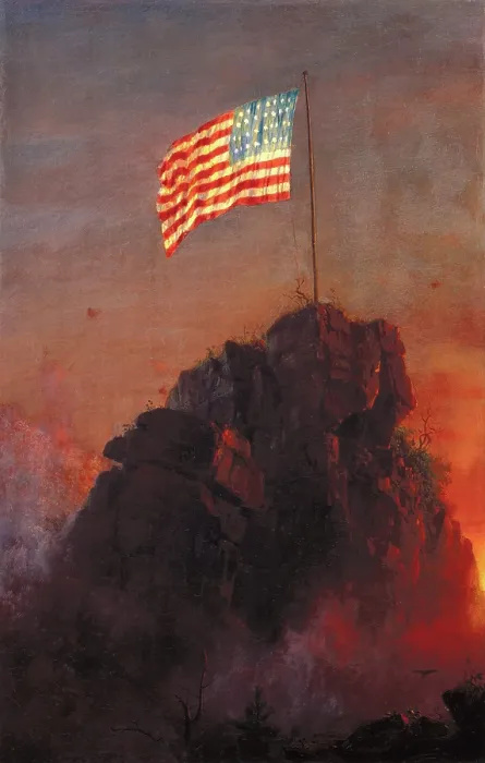 Framed Print : Our Flag, 1864. Creator: Frederic Edwin Church Framed Print : Our Flag, 1864. Creator: Frederic Edwin Church