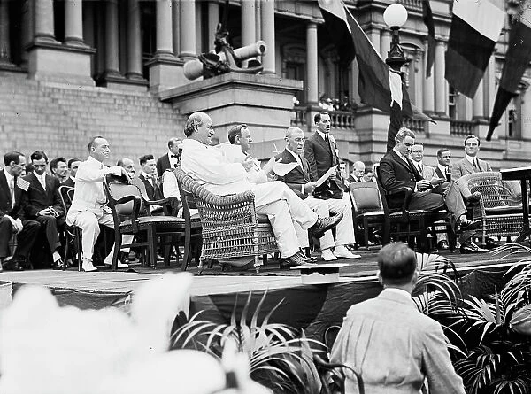 Flag Day, Washington DC, 1914. Creator: Harris & Ewing. Flag Day, Washington DC, 1914. Creator: Harris & Ewing