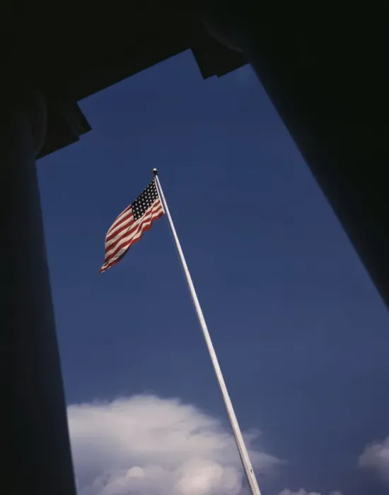 Framed Print : Flag, Detroit, Mich. 1942. Creator: Arthurs Siegel Framed Print : Flag, Detroit, Mich. 1942. Creator: Arthurs Siegel