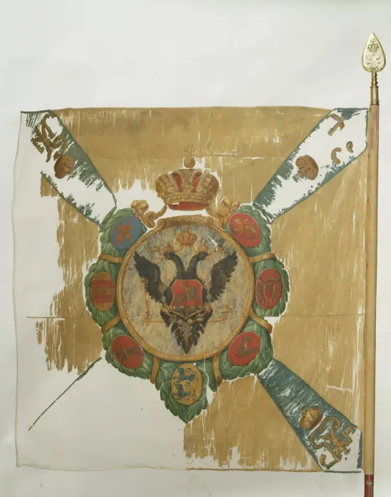 Framed Print : Flag of the Semenovsky Life-Guards Regiment, 1762. Artist: Flags, Banners and Standards Framed Print : Flag of the Semenovsky Life-Guards Regiment, 1762. Artist: Flags, Banners and Standards