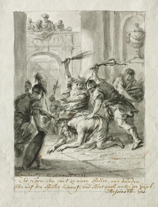 Framed Print : The Flagellation, 1788. Creator: Martin Johann Schmidt (Austrian, 1718-1801) Framed Print : The Flagellation, 1788. Creator: Martin Johann Schmidt (Austrian, 1718-1801)