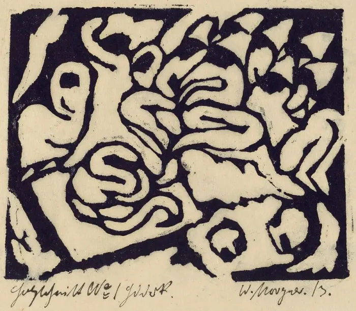 Framed Print : Flagellation, 1913. Creator: Morgner, Wilhelm Framed Print : Flagellation, 1913. Creator: Morgner, Wilhelm