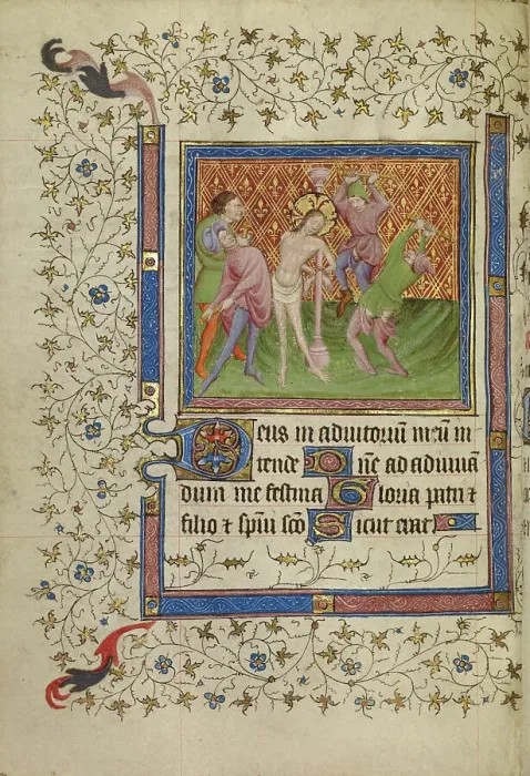 Framed Print : The Flagellation; Book of Hours, about 1400-1410. Creator: Unknown Framed Print : The Flagellation; Book of Hours, about 1400-1410. Creator: Unknown
