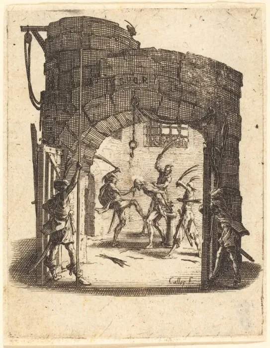 Framed Print : The Flagellation, c. 1624 / 1625. Creator: Jacques Callot Framed Print : The Flagellation, c. 1624 / 1625. Creator: Jacques Callot