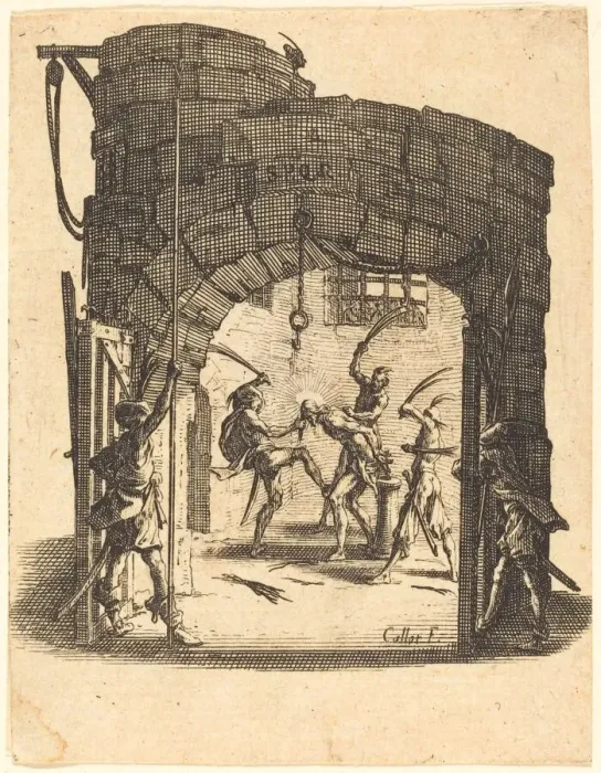 Framed Print : The Flagellation, c. 1624 / 1625. Creator: Jacques Callot Framed Print : The Flagellation, c. 1624 / 1625. Creator: Jacques Callot