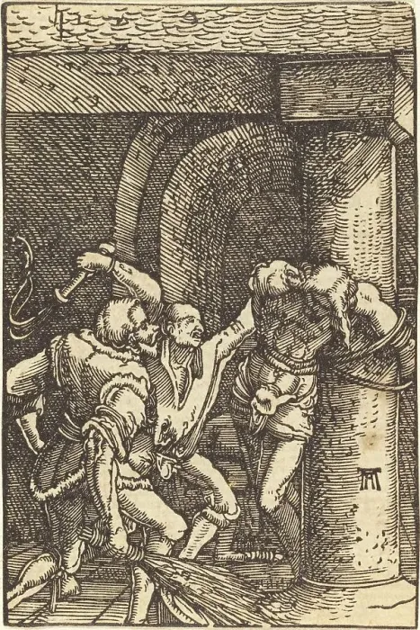 Framed Print : The Flagellation of Christ, c. 1513. Creator: Albrecht Altdorfer Framed Print : The Flagellation of Christ, c. 1513. Creator: Albrecht Altdorfer