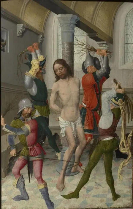 Framed Print : The Flagellation of Christ, ca 1465. Creator: Anonymous Framed Print : The Flagellation of Christ, ca 1465. Creator: Anonymous