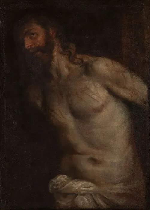 Framed Print : The Flagellation of Christ. Creator: Titian (1488-1576) Framed Print : The Flagellation of Christ. Creator: Titian (1488-1576)