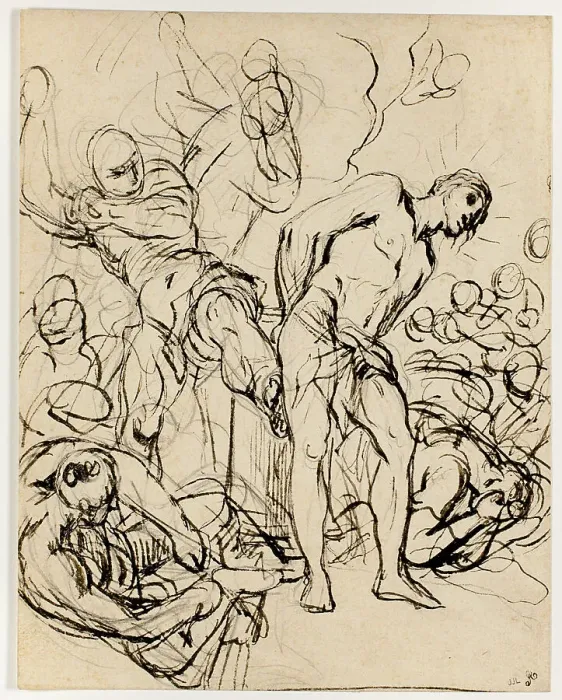 Framed Print : The Flagellation of Christ, n.d. Creator: Carlo Maratta Framed Print : The Flagellation of Christ, n.d. Creator: Carlo Maratta