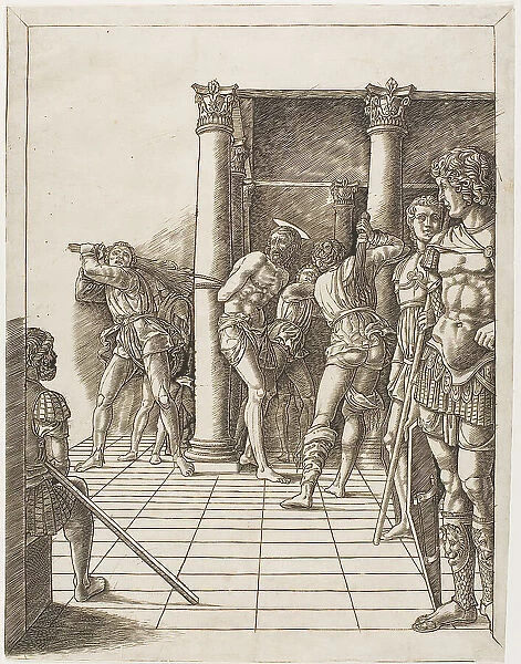 The Flagellation of Christ, with the Pavement, 1475 / 80. Creator: School of Andrea Mantegna