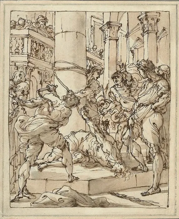 Framed Print : The Flagellation, early 1770s. Creator: Ubaldo Gandolfi Framed Print : The Flagellation, early 1770s. Creator: Ubaldo Gandolfi