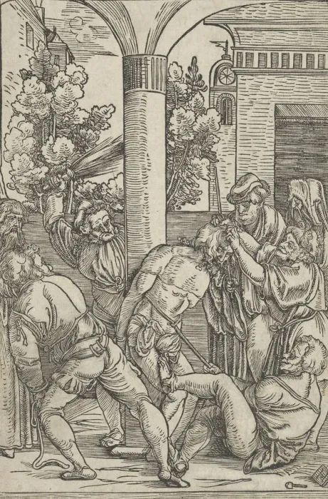 Framed Print : The Flagellation, from The Life of Christ, ca. 1511-12. Creator Framed Print : The Flagellation, from The Life of Christ, ca. 1511-12. Creator