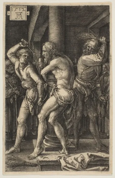 Framed Print : The Flagellation, from The Passion, 1512. Creator: Albrecht Durer Framed Print : The Flagellation, from The Passion, 1512. Creator: Albrecht Durer