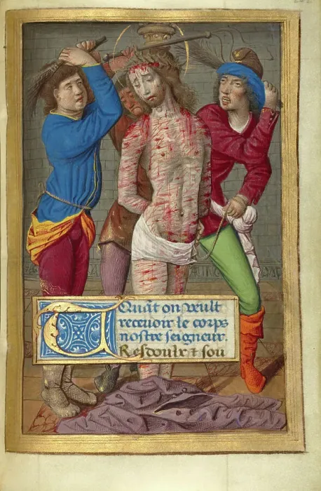 Framed Print : Flagellation; Poncher Hours, about 1500. Creator: Jean Pichore Framed Print : Flagellation; Poncher Hours, about 1500. Creator: Jean Pichore