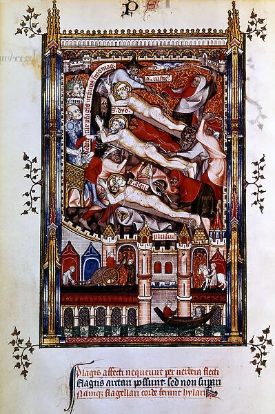 Flagellation of St Denis, St Rustic and St Eleutherius, 1317